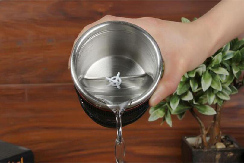 Transhome Creative Self Stirring Mug Camera Lens Mugs 300ml Battery Style Stainless Steel Milk Coffee Cups For Sporting Travel - Image 4