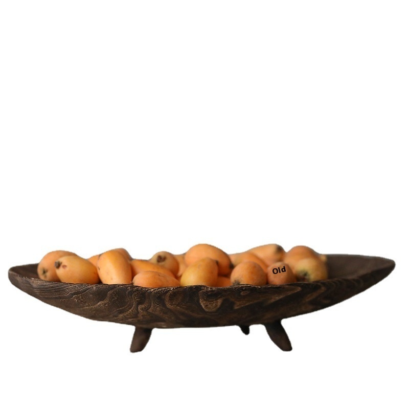 Solid Wood Fruit Decorative Large Wooden Tray Decorative Tray - Image 4