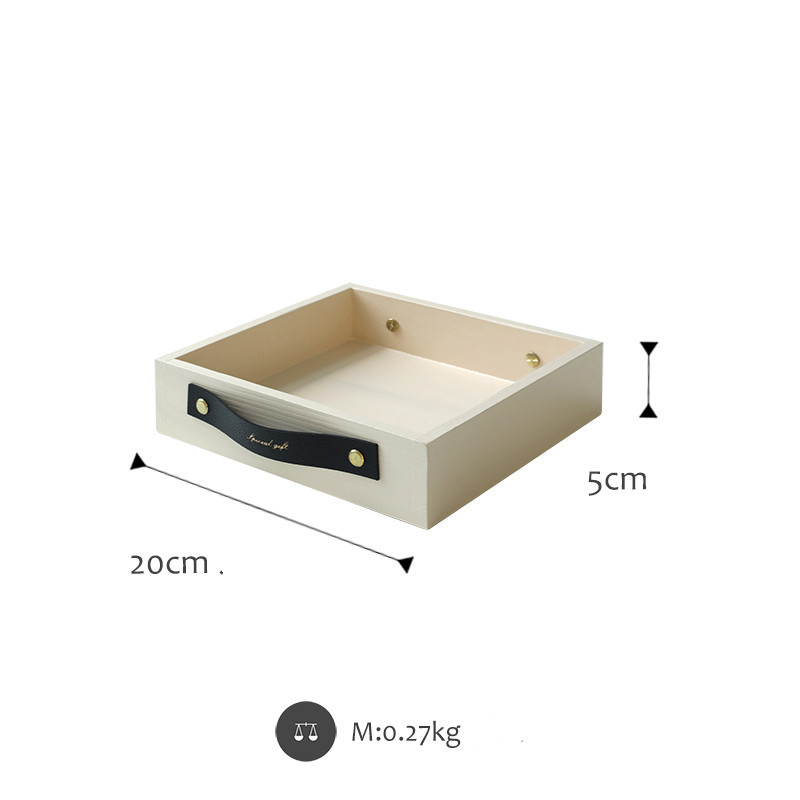 Leather Handle Storage Tray Entrance Key Tray - Image 6