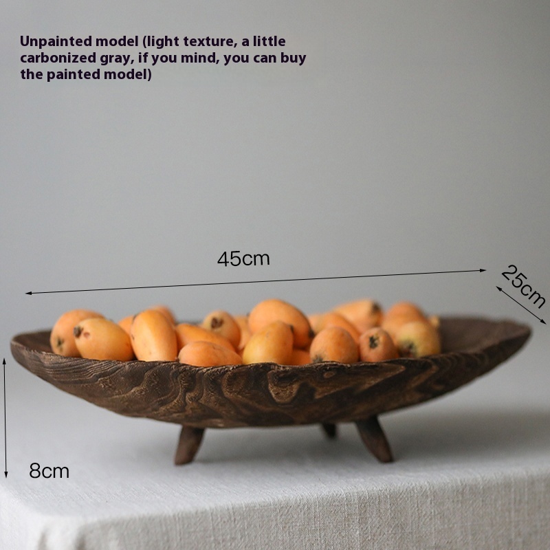 Solid Wood Fruit Decorative Large Wooden Tray Decorative Tray - Image 5