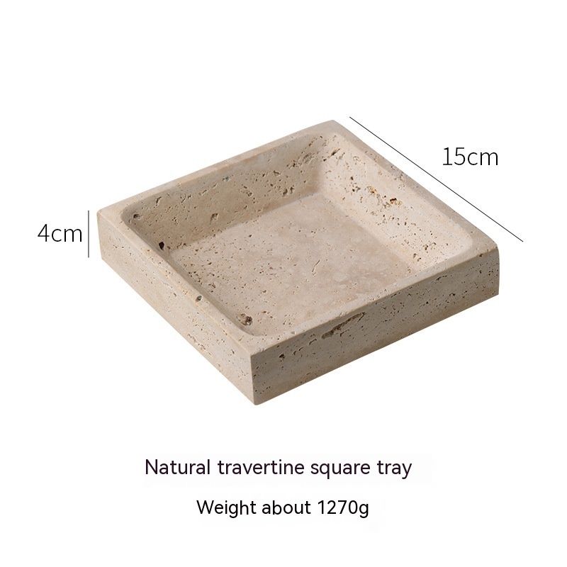 Huangdongshi Decorative Tray Fruit Plate Storage Dining Tray - Image 7