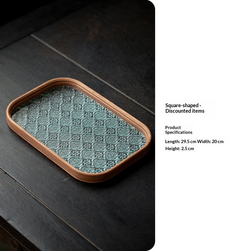 Vintage Glass Teapot Tray Storage Tray - Image 9