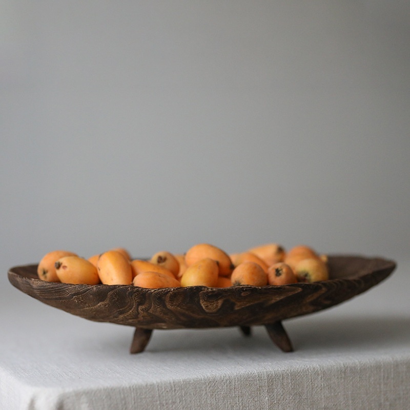 Solid Wood Fruit Decorative Large Wooden Tray Decorative Tray - Image 7