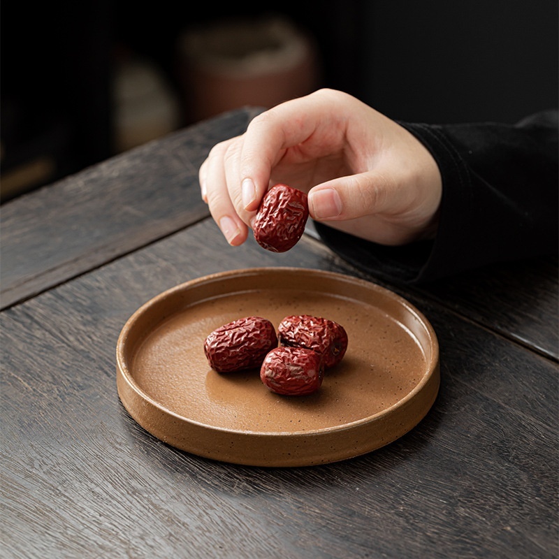 Thickened Fruit Plate Retro Pot Tray Small Tray - Image 2