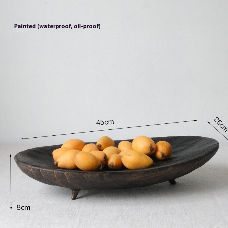 Solid Wood Fruit Decorative Large Wooden Tray Decorative Tray - Image 6