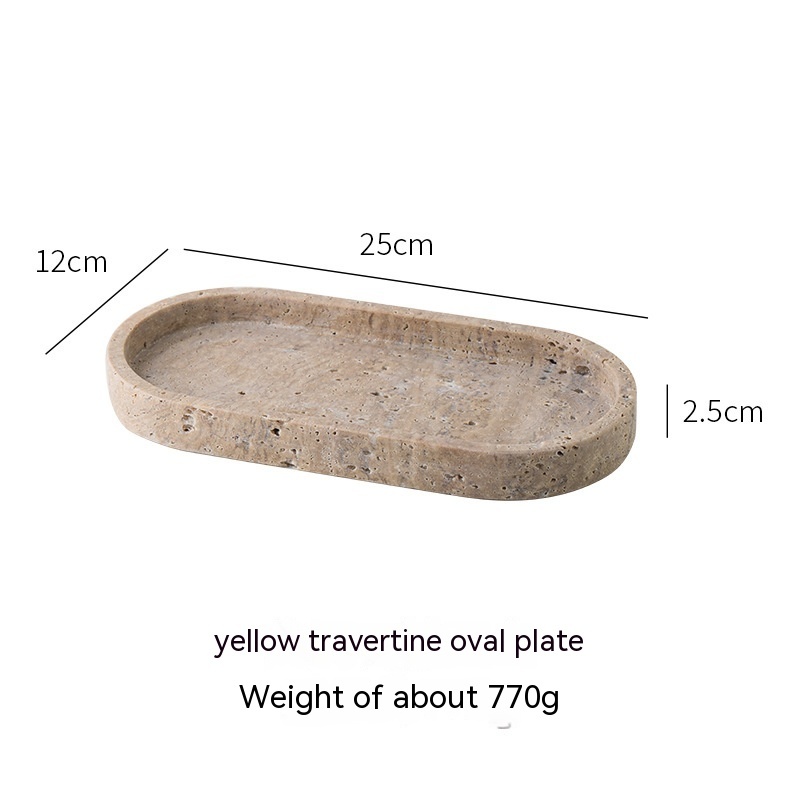 Huangdongshi Decorative Tray Fruit Plate Storage Dining Tray - Image 10