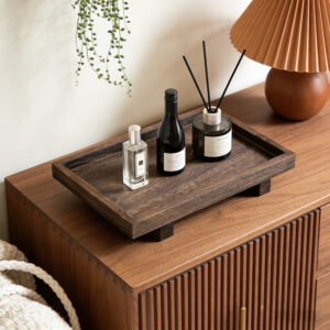 Solid Wood Tray Desktop Storage Tray Rack