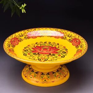 Ceramic Fruit Tray Fruit Plate Offering Dish Decorative Piece