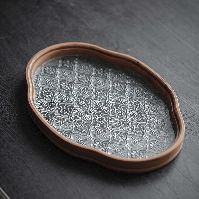Vintage Glass Teapot Tray Storage Tray - Image 2