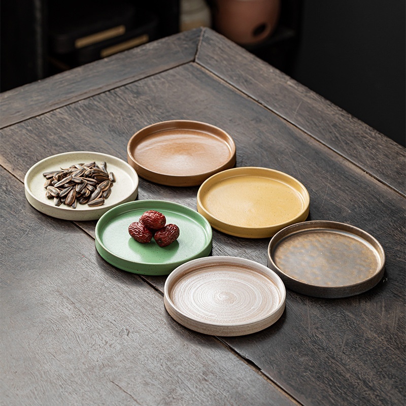 Thickened Fruit Plate Retro Pot Tray Small Tray - Image 3